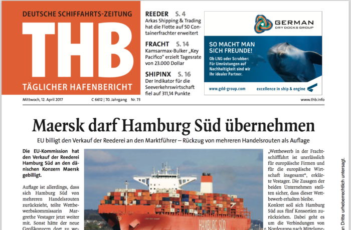 Maersk darf Hamburg Süd übernehmen